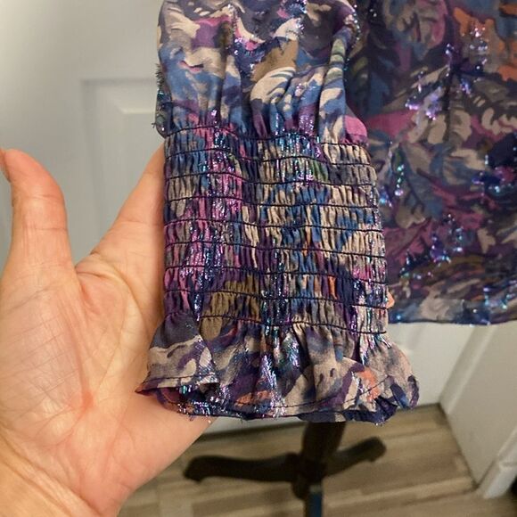 Rebecca Taylor 100% silk blouse, size 0 - Picture 6 of 11